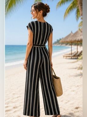 SUZEY SHEIR - Zippered Pantsuit - Thin, Breezy. & comfortable
